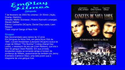 Gangues de Nova York (2002) Leonardo DiCaprio