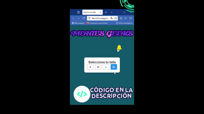 SELECTOR de TALLAS con HTML y CSS