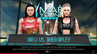 Xia Li vs Rhea Ripley (WWE 2K19)