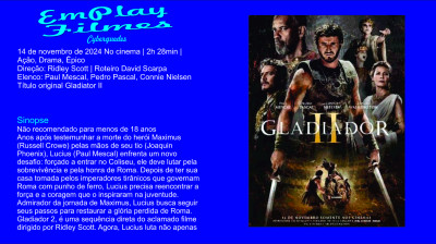 Gladiador 2 (2024) Ação, Drama, Épico