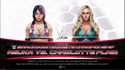 Charlotte Flair vs Asuka (WWE 2K19)